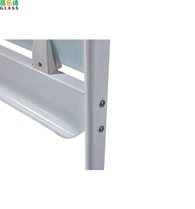 Pizarra Magnética de <span class=keywords><strong>Vidrio</strong></span> Templado con Marco de Aluminio y Soporte Móvil, Superficie de <span class=keywords><strong>Vidrio</strong></span> Templado de 60x90cm <span class=keywords><strong>para</strong></span> Escuela, Hogar y Oficina - Product Image 6