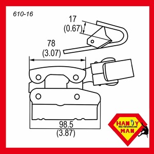 Abrazadera de Cuerda de Acero (Galvanizado) Fabricante OEM/ODM de Taiwán para Cuerdas de 16 mm - Product Image 3