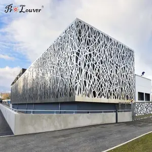 Usine personnalisé Panneau de Façade Perforé en aluminium pour bâtiment moderne