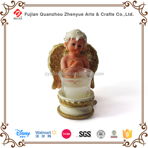 Boda decorativo Glass Candle holder, Polyresin cristal sostenedor animales, Polyresin Angel cristal vela de la navidad - Product Image 1