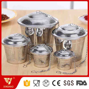 Stainless Steel Different Size Mesh <strong>Loose</strong> Leaf <strong>Tea</strong> Basket <strong>Infuser</strong> - Product Image 2