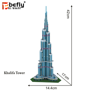 Modellini 3D di Edifici Famosi Mondiali, <span class=keywords><strong>Puzzle</strong></span> di Carta Fai-da-Te, Vendita all'Ingrosso - Product Image 3