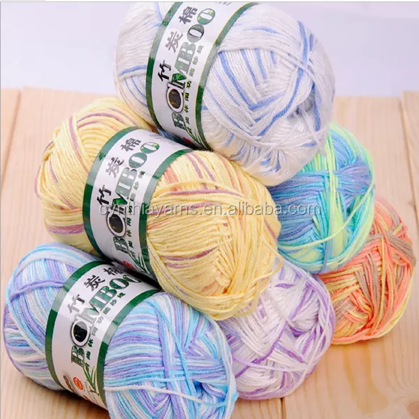 Cynthia Factory Supply Hot New Products For 2017 Bamboo Cotton Crochet Yarn For Summer