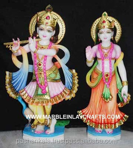 Radha กฤษณะหินอ่อนทำไอดอลทางศาสนา - Product Image 1