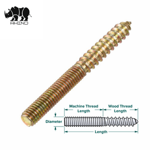 Gỗ-Kim Loại Chốt Móc Áo Bu Lông Dual Chủ Đề Vít Đồ Nội Thất - Product Image 3