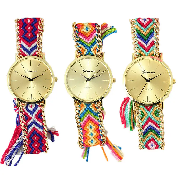 2018 Vintage Women Native Handmade Quartz Watch Knitted Dreamcatcher Friendship Watch Relojes Mujer Drop Shipping