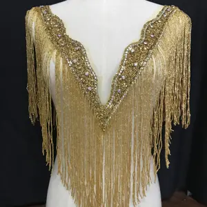 Bolero decorativo di alta moda in oro