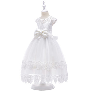 Nueva ropa de los niños Rosa blanco champán 4-15years adolescentes niños vestido de arco de boda, las muchachas de flor vestido de - Product Image 5