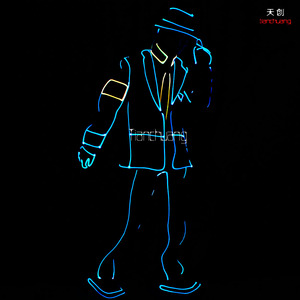 Magie Tron Tanz FÜHRTE leuchten Optic Jacke mit 2,4G Wireless DMX - Product Image 1