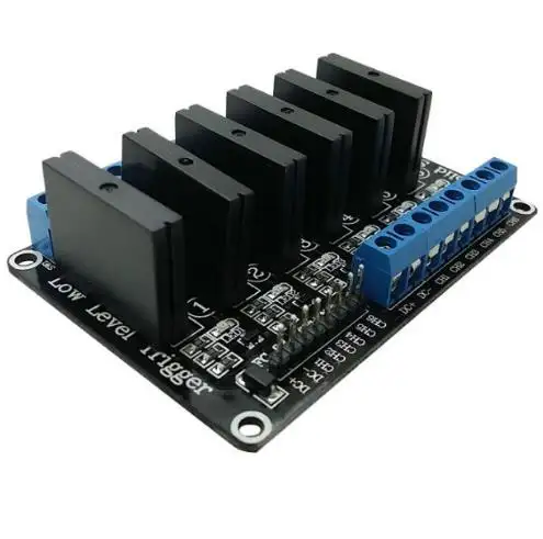 Module de relais 5V DC, 6 canaux, ssd, faible niveau, SSR AVR DSP