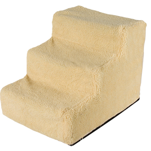 Groothandel Fabrikant Stabiele Kunststof Meerkleurige Pluche Draagtas Opvouwbare Hondentrap Huisdiertrap - Product Image 1