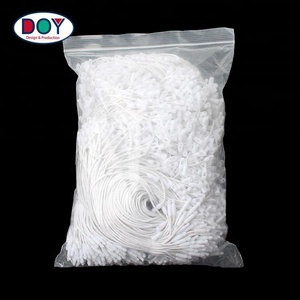 Vente en gros d'étiquettes volantes à balles Serrure à joint avec cordon en coton ciré de couleur personnalisée pour vêtement et sacs - Product Image 2