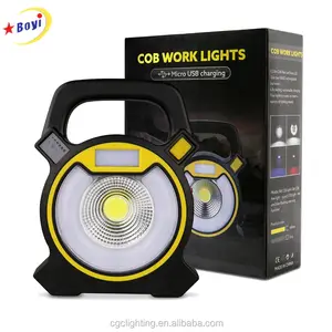 5W 2400Lumens Lanterna Camping Poder COB LEVOU luz de Trabalho Luz de Trabalho Portátil com USB