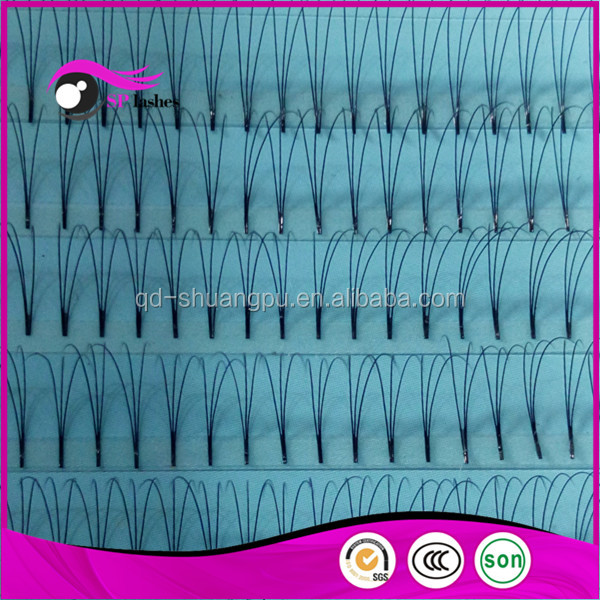 En gros Propre Marque Premade Fans Extensions de Cils 0.07 Cils Volume Faux Cils