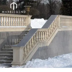 Custom Design Natur stein marmor Balustraden Handläufe