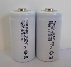 高出力ニカド充電池 サイズC 2500mAh 1.2V ニカド電池 - Product Image 2