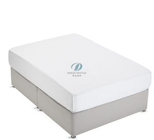 Deeda Factory 50% coton 50% polyester Drap-housse d'hôtel blanc uni <span class=keywords><strong>en</strong></span> vente - Product Image 4