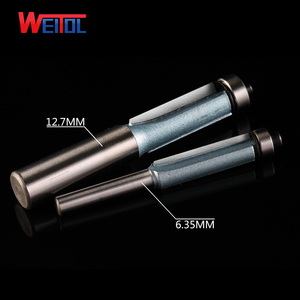 Weitol Vonfram Cacbua 2 Sáo Thẳng Router Bit Flush Trim Bit Với Ring - Product Image 2