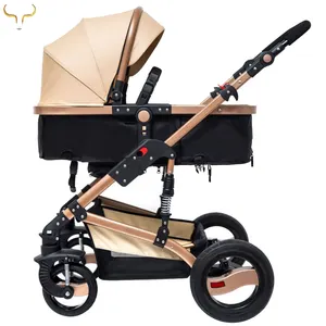 Hot Mom New Products High Landscape Travel System Baby Stroller Pram Luxury Stroller Baby/Foldable Baby Stroller 4 In 1