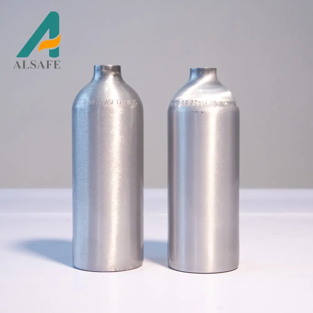 Preço de fábrica co2 cilindro de gás argônio alumínio garrafas 99.999% de soldagem industrial mista
