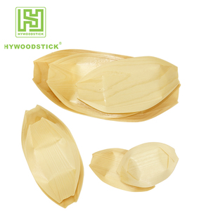 Usa e getta di Bambù di Legno di Figura della Barca Vassoio di Cibo - Product Image 3