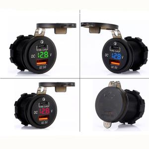 Étanche <span class=keywords><strong>12V</strong></span> 24V Type C PD QC 3.0 <span class=keywords><strong>USB</strong></span> chargeur de <span class=keywords><strong>voiture</strong></span> LED voltmètre <span class=keywords><strong>adaptateur</strong></span> secteur pour téléphone intelligent tablette bateau moto - Product Image 2