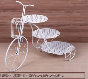 Support de présentation de gâteau de mariage en métal en forme de vélo pour la décoration de fête - Product Image 4