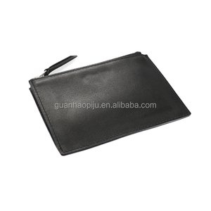 Noir En Cuir Véritable Simple Petite Fermeture Éclair <span class=keywords><strong>Porte</strong></span>-<span class=keywords><strong>Monnaie</strong></span> Trieuse de pièces <span class=keywords><strong>Porte</strong></span>-<span class=keywords><strong>Monnaie</strong></span> Portefeuille Organisateur - Product Image 5