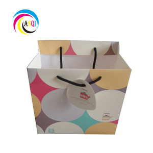 Bolsa de papel de Boutique coreana, embalaje de tela de alta calidad, tamaño estándar, con etiquetas - Product Image 2