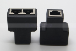 Porta RJ45 Splitter Adapter 1 a 2 Doppio Femminile CAT5/Connessioni di Rete Sockt CAT 6 LAN <span class=keywords><strong>Ethernet</strong></span> Splitter - Product Image 4