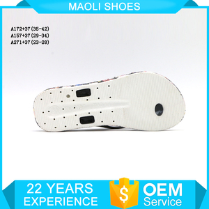 Chicas de fantasía al por mayor talón plano plataforma zapatilla de pvc desgaste correas del calzado - Product Image 6