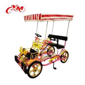 Bicicletas Surrey para <span class=keywords><strong>4</strong></span> <span class=keywords><strong>Personas</strong></span>/Bicicleta Pública con Asientos para Niños/Bicicleta Turística para Familias - Product Image 4