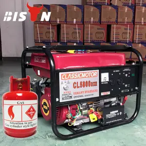 BISON çin 2.8kw gaz jeneratörü, uzun çalışma süresi Mini gaz jeneratörü, fabrika fiyat LPG jeneratör seti