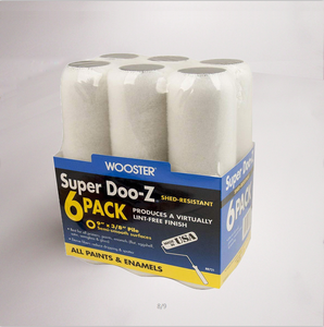 <span class=keywords><strong>Pro</strong></span>/Doo-<span class=keywords><strong>Z</strong></span> 3/8 Nap Rollers Paquete de 6 pulgadas Cepillo de <span class=keywords><strong>rodillo</strong></span> de pintura de grado DIY Soporte OEM personalizado - Product Image 4