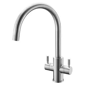 Luxurious and fashionable solid stainless steel 304 bathroom sink faucet and jet stone water faucet