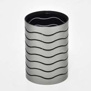 Ensemble de salle de bains d'hôtel de luxe moderne écologique en acrylique argenté de haute qualité 5pcs - Product Image 4