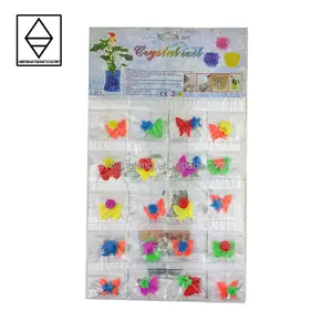 LF-164-20 linkfun 20 pcs/card wholesale children toys butterfly with flower eva material growing in water