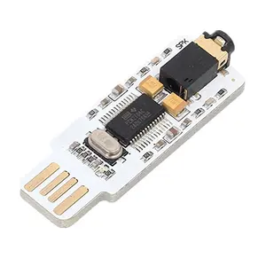 Taidacent Giắc Cắm Trình Điều Khiển Miễn Phí PCM2704 Thẻ Âm Thanh USB DAC 3.5 Bo Mạch PCB Thẻ Âm Thanh Ngoài USB