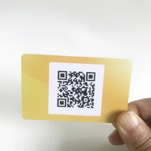 PVC üyelik kartı benzersiz QR kodu