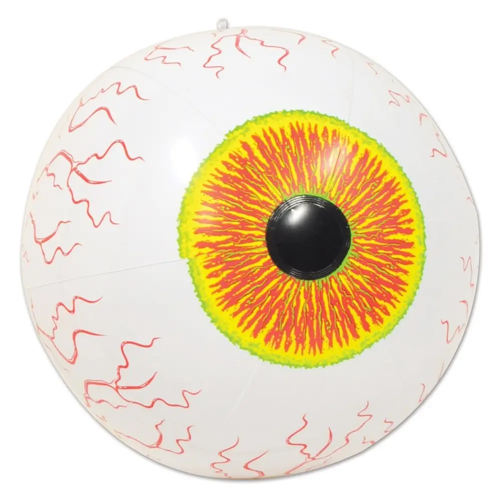 Giant opblaasbare plastic eye bal strandbal