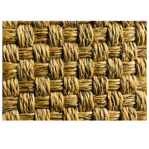 Tapis en sisal ignifuge avec bordure noire, facile à nettoyer, tapis ignifuge en sisal - Product Image 5