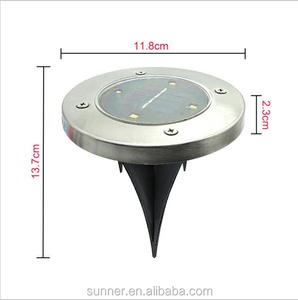 Solar al aire libre iluminación del jardín valla cubierta lámpara de <span class=keywords><strong>tierra</strong></span> SNT-D-4 - Product Image 3