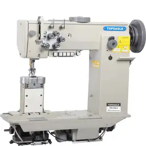 TOPEAGLE TPB-768H-2 post cama doble aguja pie resistente sofá máquina de coser