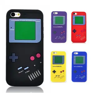 Coque Fundasレトロゲームボーイ3D耐衝撃性ソフトシリコンバックケースforiPhone 1312カバー