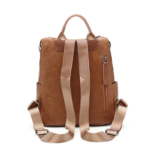 <span class=keywords><strong>Zaino</strong></span> Impermeabile da Donna all'Ingrosso, Borsa in Morbida Pelle PU, Borsa Casual da Donna - Product Image 4
