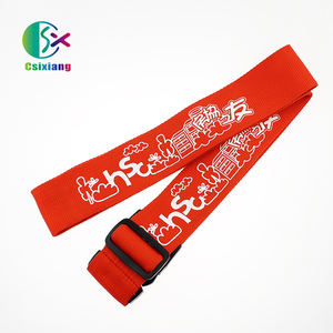 Bolsa de equipaje tejida de poliéster portátil con logotipo personalizado, cierre TSA, hebilla de cinturón de plástico, accesorios de viaje para regalos personalizados - Product Image 4