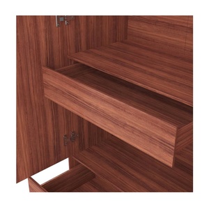Tablette multimédia <span class=keywords><strong>avec</strong></span> <span class=keywords><strong>serrure</strong></span>, 4 porte en bois, moderne, vente en gros, élégant et <span class=keywords><strong>pas</strong></span> <span class=keywords><strong>cher</strong></span>, design de chambre à coucher, miroir de garde-robe, <span class=keywords><strong>meuble</strong></span> - Product Image 6