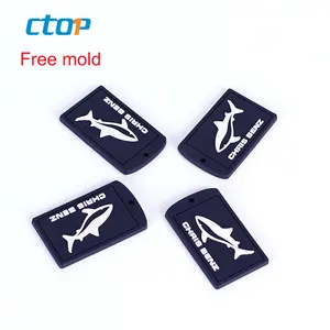 Thiết Kế Thời Trang Dập Nổi Tên Thương Hiệu Tùy Chỉnh Silicon Nhãn Cao Su Nhãn Quần Áo Nhãn Cao Su PVC Patch