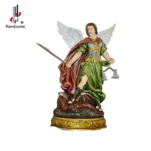 2023 nouvelle sublimation 24 "St Michael avec épée grand ange motel statue résine artisanat