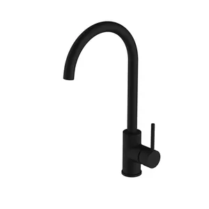 DG Basic Kitchen Faucet Single Handle Black Brass Faucets Kitchen Sink Taps Kitchen Fixtures
